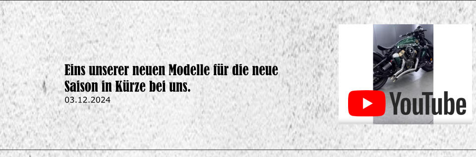 Eins unserer neuen Modelle fr die neue Saison in Krze bei uns. 03.12.2024